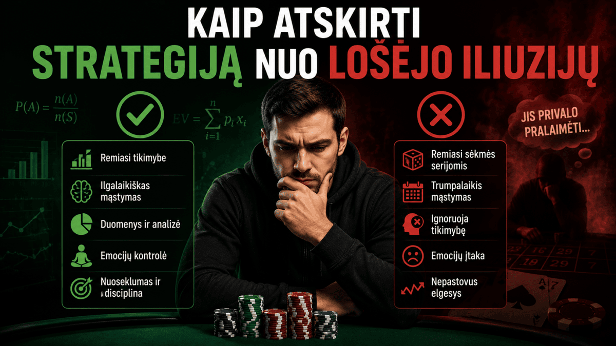 Azartiniai žaidimai: kaip atskirti strategiją nuo lošėjo iliuzijų. 1 azartiniai zaidimai kaip atskirti strategija nuo losejo iliuziju