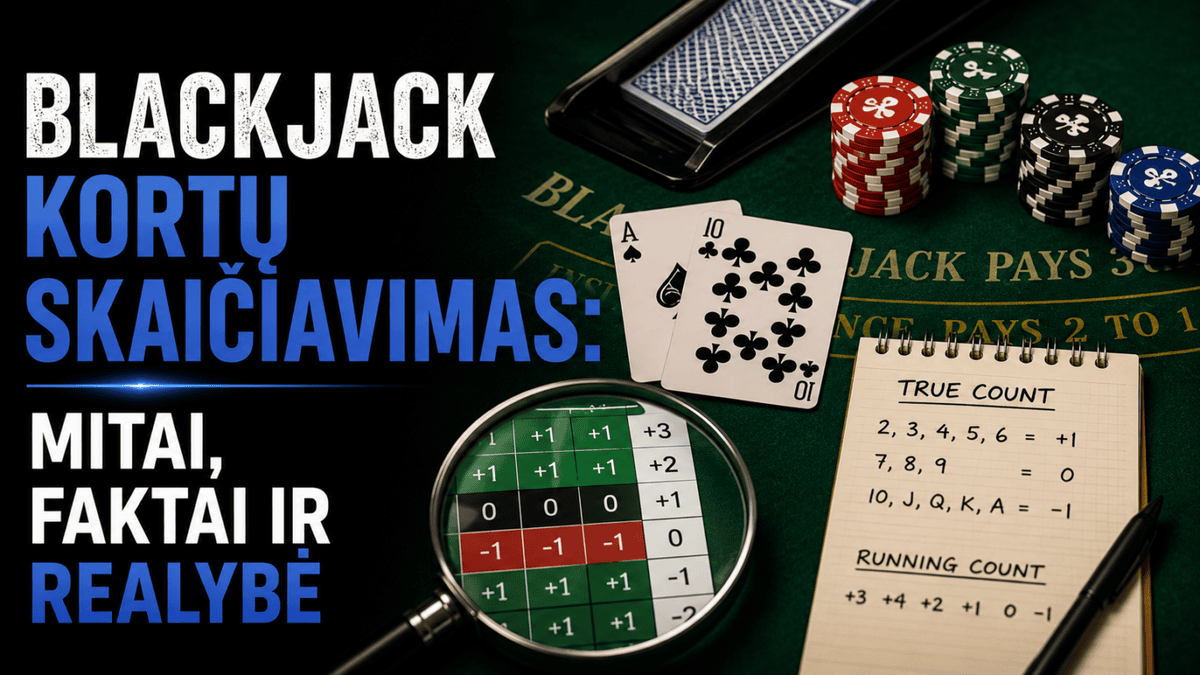 Blackjack kortų skaičiavimas: mitai, faktai ir realybė 1 blackjack kortu skaiciavimas mitai faktai ir realybe