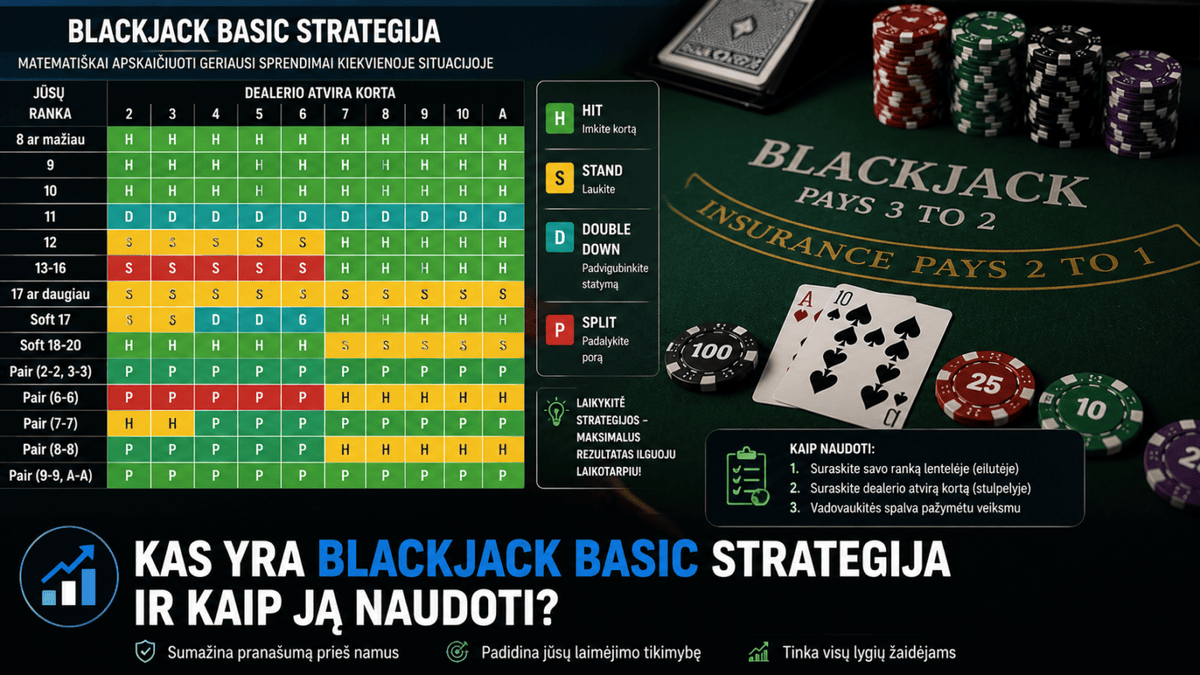 Kas yra Blackjack Basic strategija ir kaip ją naudoti 1 kas yra blackjack basic strategija ir kaip ja naudoti