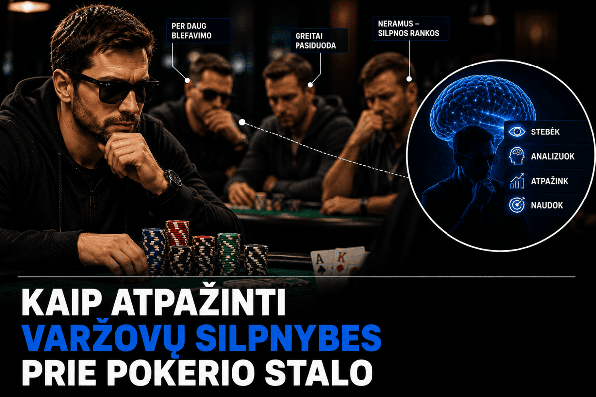 Profesionalūs žaidėjai: Kaip atpažinti varžovų silpnybes prie pokerio stalo 1 profesionalus pokerio zaidejai kaip atpazinti varzovu silpnybes prie pokerio stalo