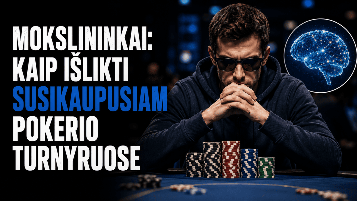 Neuromokslininkai atskleidė paslaptį: kaip išlikti susikaupusiam pokerio turnyruose 1 turnyrai