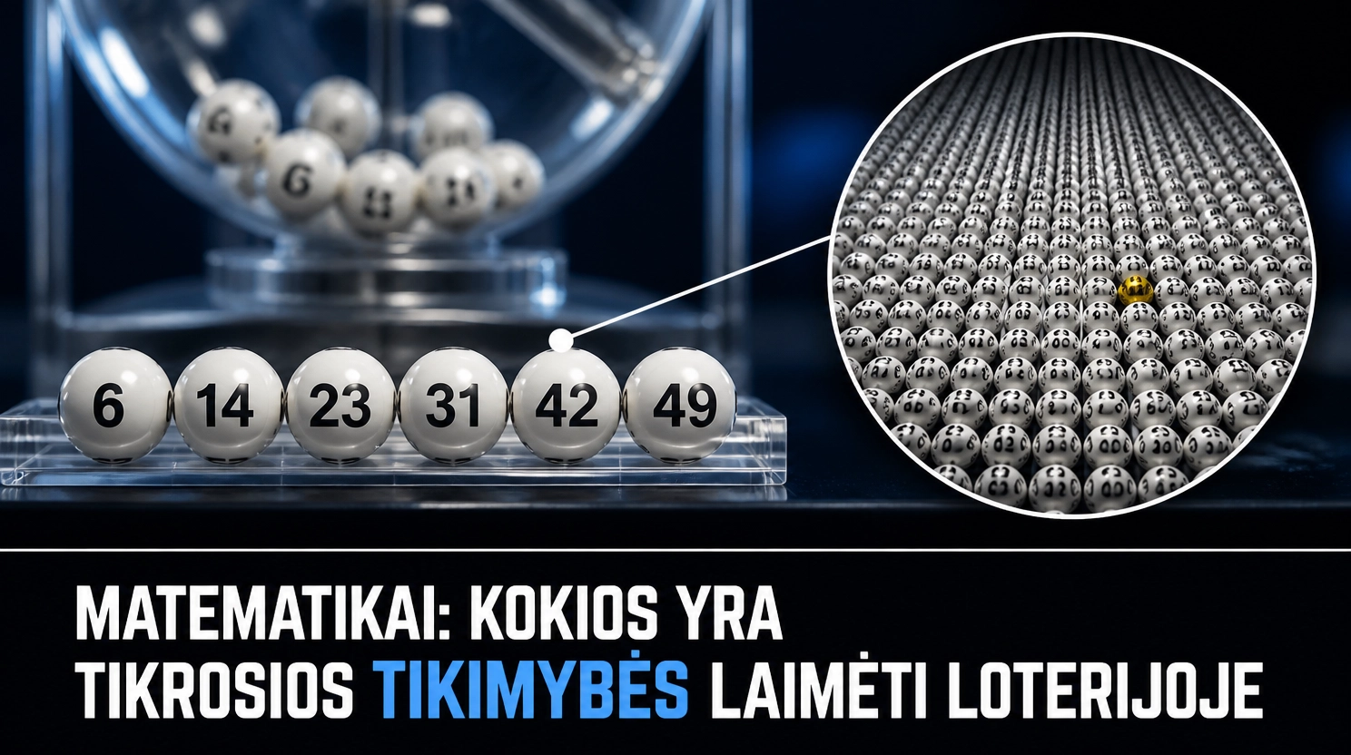 Matematikai: kokios yra tikrosios tikimybės laimėti loterijoje 1 matematikai kokios yra tikrosios tikimybes laimeti loterijoje 1