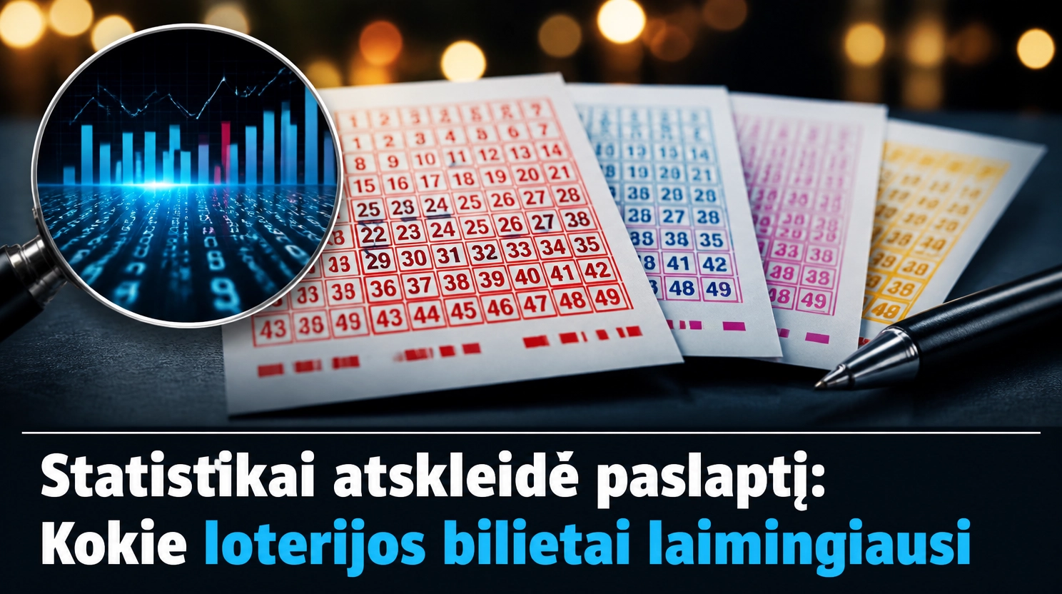 Statistikai atskleidė paslaptį: Kokie loterijos bilietai laimingiausi 1 statistikai atskleide paslapti kokie loterijos bilietai laimingiausi 1